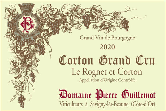 Corton Grand cru Le Rognet et Corton